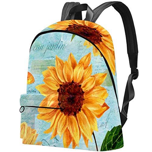 Mochila Informal TIZORAX Mujer Girasoles y Mariposas Mochilas Escolares