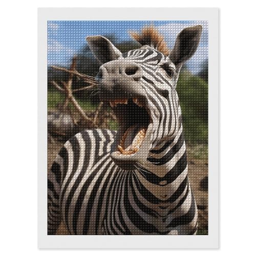 Kit peinture diamant zèbre à offrir pour un loisir créatif
