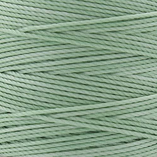Miniatura 4 de The Beadsmith S-Lon #18 - Cordón color menta - Tubo de 4 carretes - 77 yardas - Ideal para atar cuentas de ganchillo y joyas de micro macramé -