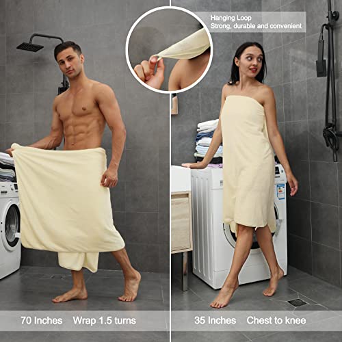 Beartech 4 Piece Oversized Bath Towel Set 35 X 70 In, Microfiber Ultra Soft Plush, 700 Gsm Highly Absorbent Quick Dry Luxurious Bath Sheets Towels For Bathroom Hotel #TOP3