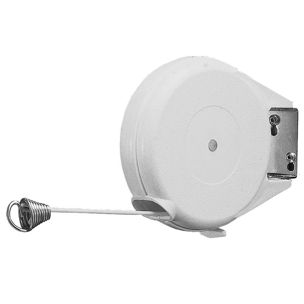 UDSKNV[KSL Outdoor Washing Line Retractable Washing Line 15m Clothes Line Wall Mounted Clothes Line Automatic Retraction for Indoor & Outdoor Use