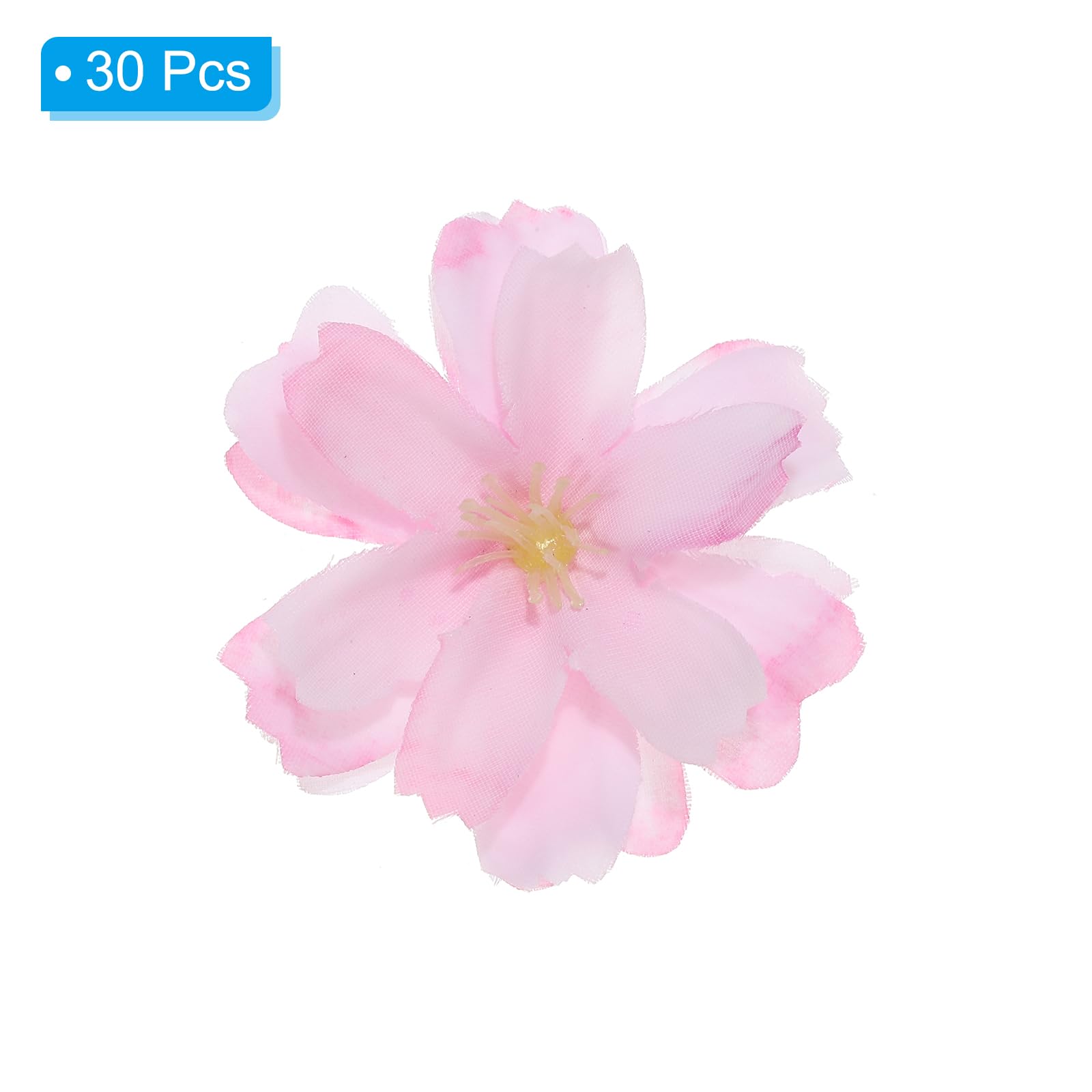 PATIKIL 1.77" Artificial Plum Blossom Flower Heads - Image 3
