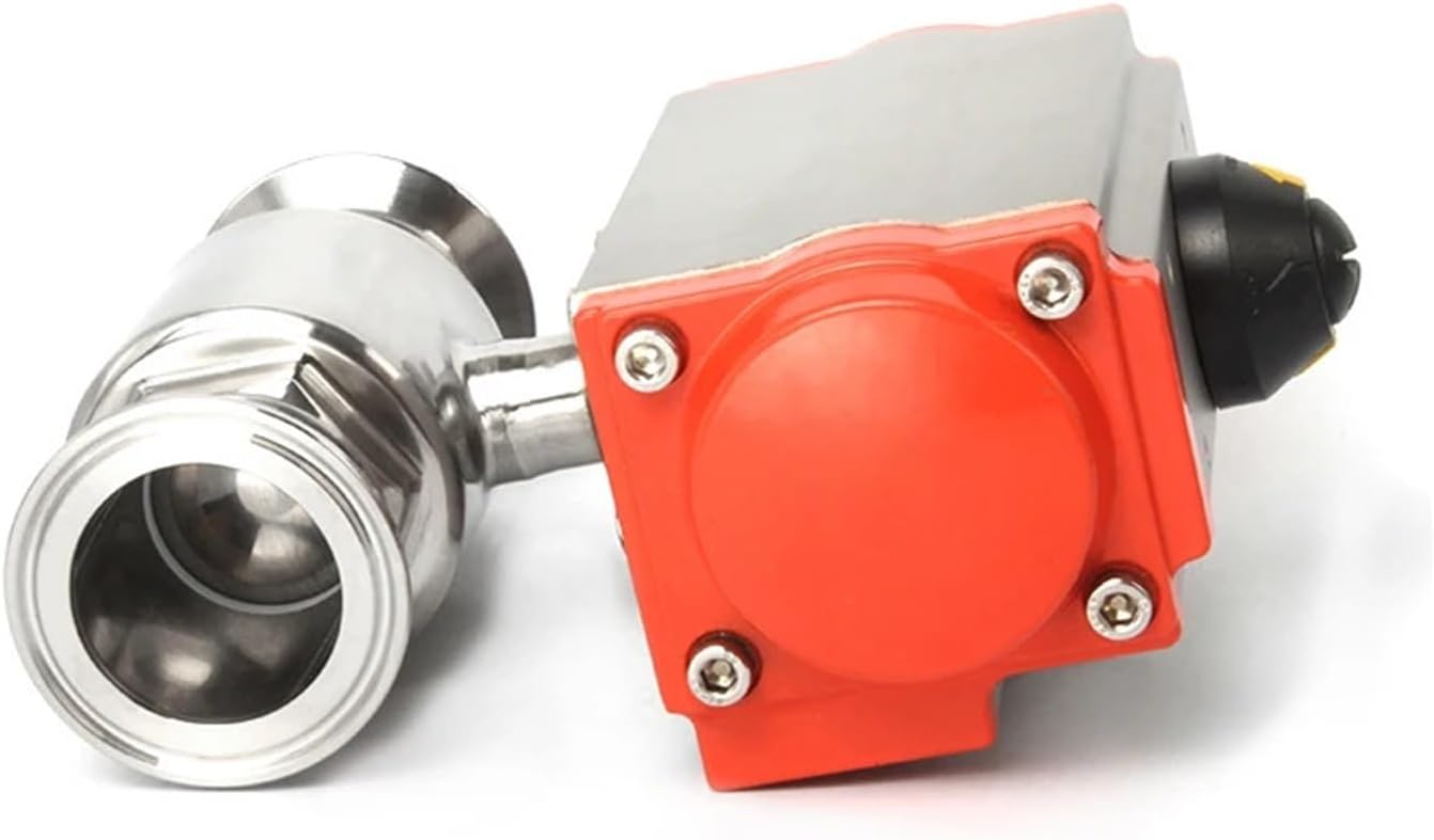 1PCS 51mm 304 stainless steel sanitary ball valve cartridge type quick-install ball valve with double-acting cylinder