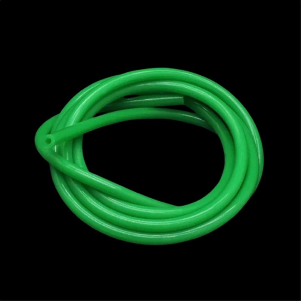 Flexible Rubber Hose 1 Meter Flexible Rubber Hose, Inner Diameter 10mm to 25mm Silicone Tube, OD 12-31mm Soft Drink Pipe Water Connector(Green,1M*10MM*14MM)