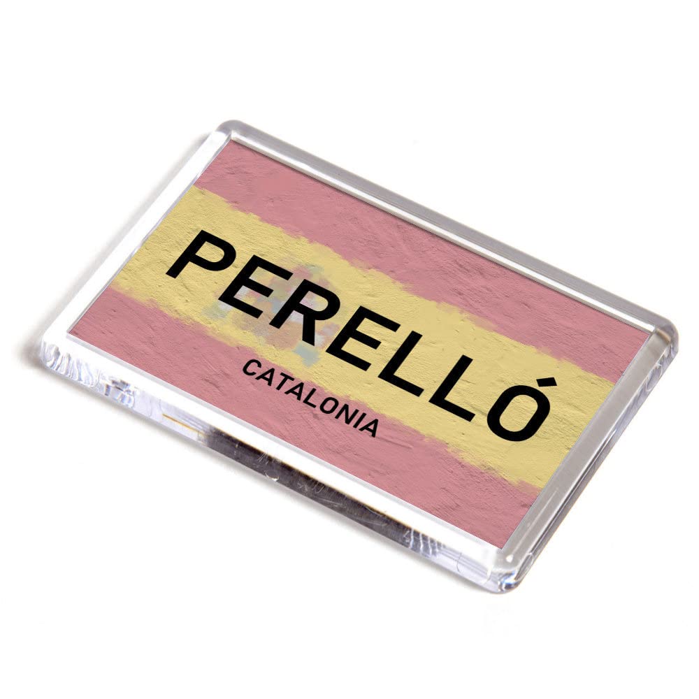 FRIDGE MAGNET - Perello - Catalonia - Spain Flag
