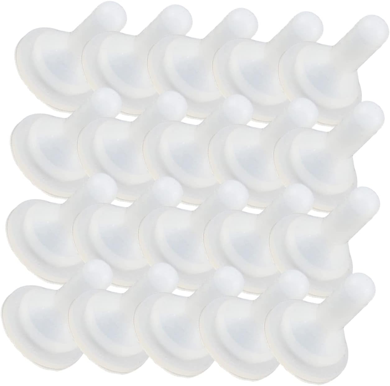 Toyvian 20Pcs Puppy and Kitten Bottle Pacifiers Slow Feeder Bowl Insert and Feeding Tools for Small Pets