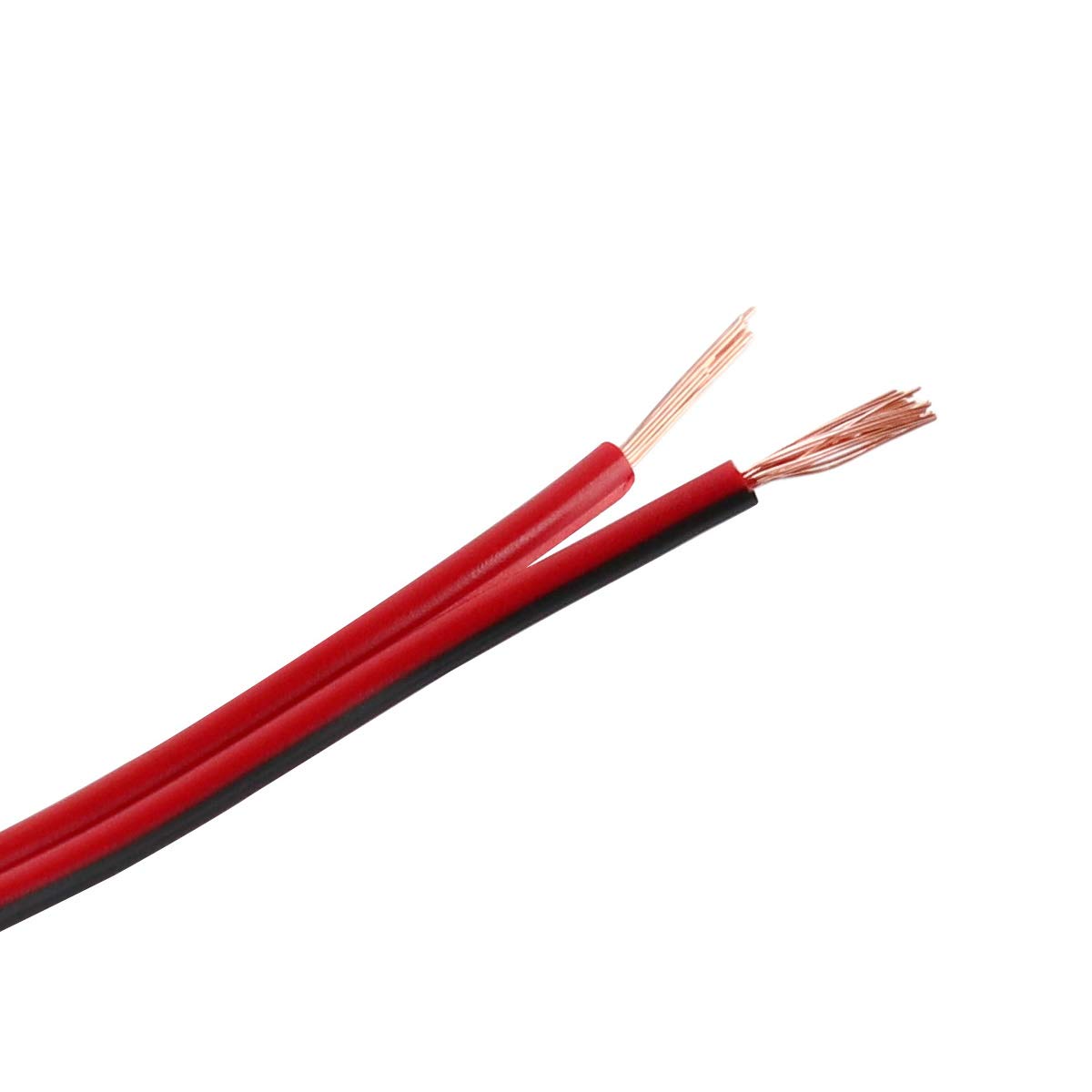 WITTKOWARE Flachleitung, 2x0,75mm², 100m, Adernfarben rot/schwarz, OFC Kupfer