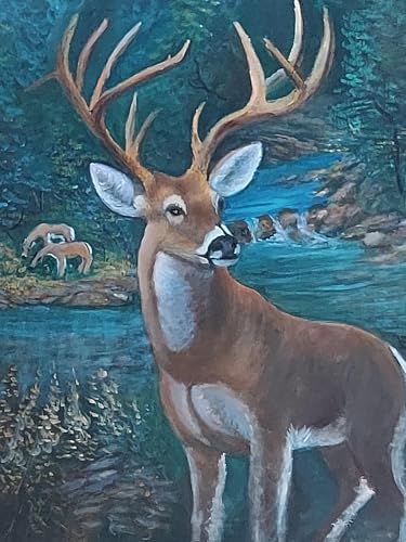Image of Deer greeting cards, 5X7 inches with blank envelopes for each card