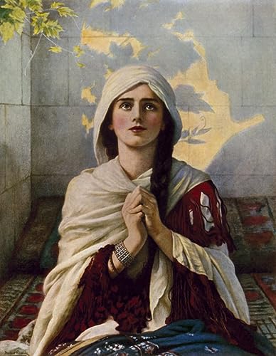 Tableau Fille de Jairuss Schmalz 60x90cm pour habiller un grand mur blanc avec une toile élégante