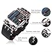 MINILUJIA Men Cool Digital Watch Binary Time LED Display Waterproof with Rubber Band Unique Creative Fashion Sport Wristwatches One PCS (Black)