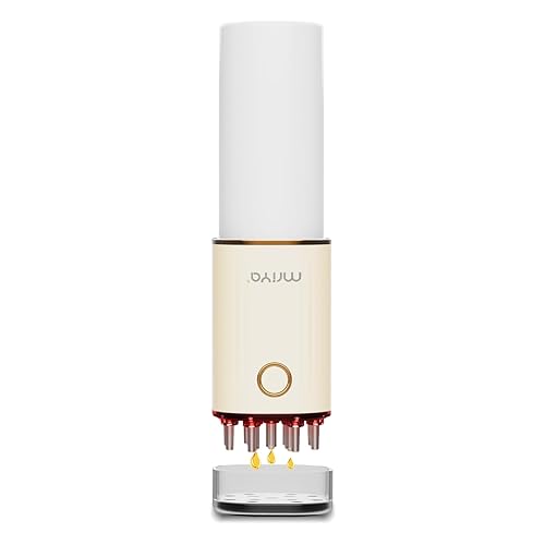 mriya Aplicador de aceite vibratorio para el cabello con almacenamiento de líquidos, aplicador de aceite de cuero cabelludo, masajeador de cabeza