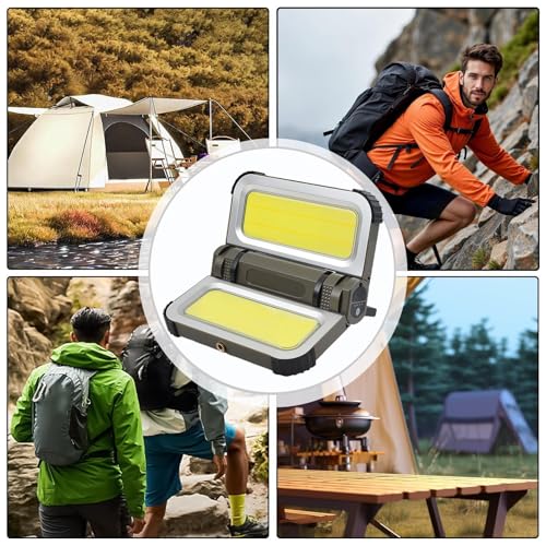 Lampes de camping à LED solaires et magnétiques rechargeables - 5
