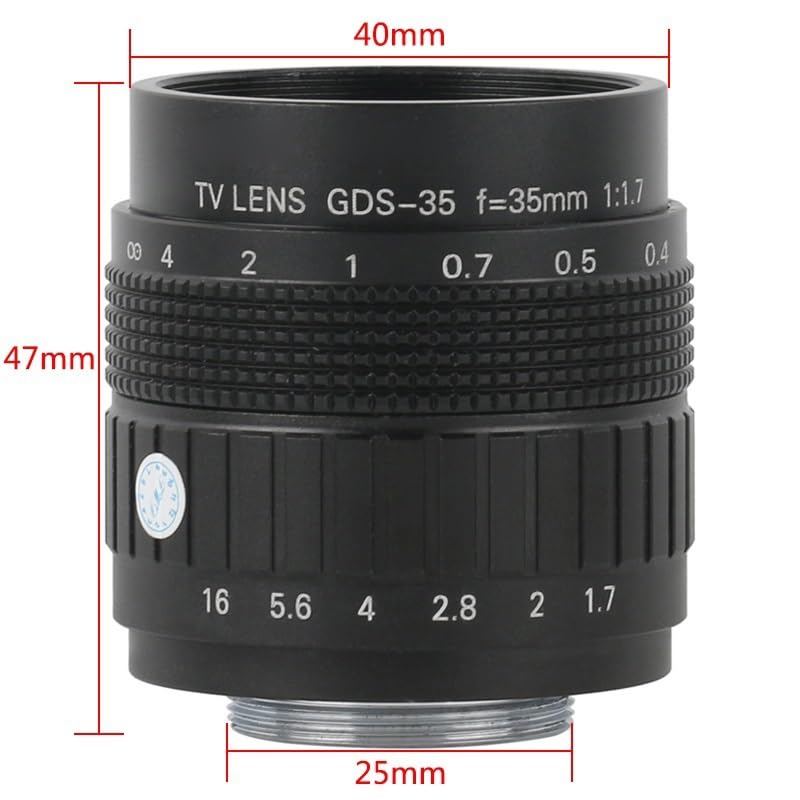 Microscope 1080P 60FPS Industrial Microscope Camera, 35mm Lens Kit(1080P 37CM Set)