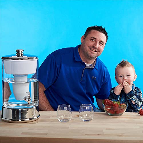 Zerowater 40-Cup Glass Dispenser- Ready Pour Technology, 2.5 Gallon With Free Tds Meter And 4 Replacement Filters #TOP4