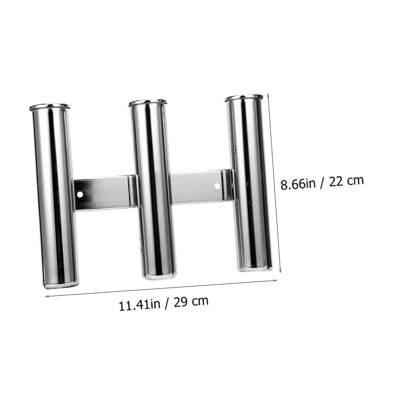 Kisangel Soporte para Buques De Pesca Soportes De Caña De Pescar para Caña De Pescar Telescópica Trípode Cañas De Carpa Cañas De Pescar Telescopicas Acero Inoxidable Silver