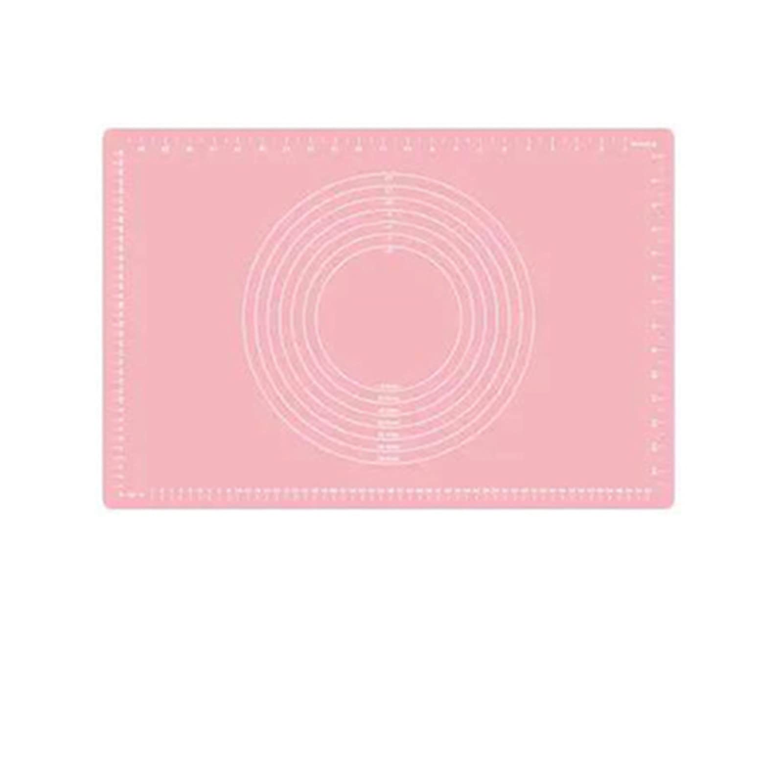 Teigmatte Backmatte for den Heimgebrauch mit abgestufter Backmatte (Color : Pink, Size : 70x50cm)