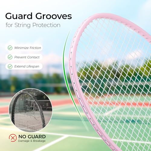 OGEENIER Badminton Racket, Lightweight Badminton Set of 4 for Beginner, 4PCS Aluminum Rackets and 6PCS Nylon Birdies