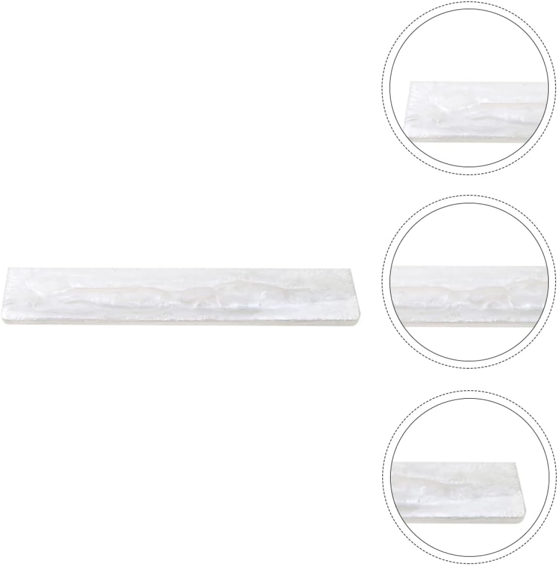 Elevate Wrist Comfort White Keyboard Wrist Rest Pad Gaming Accessory Pad