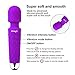 KINGWAND Handheld Personal Mini Massager – Waterproof, USB Rechargeable, 10 Vibration - Perfect on Back Legs Hand Pains and Sports Recovery(Light Purple)