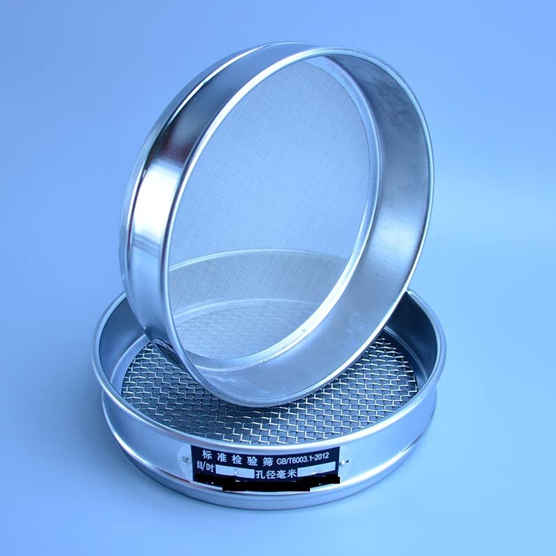 1 PC Prueba de tamiz Dia 20 cm de Malla de 10 a 200 de Malla de Acero Inoxidable Prueba Neto cromando Cuerpo estándar Tamiz Tamiz Laboratorio (Capacity : 200 Mesh(0.075mm))