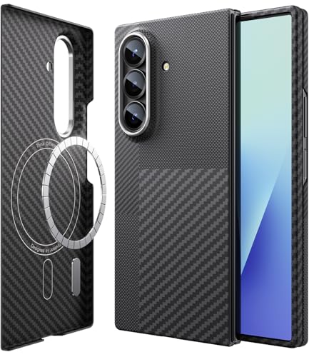 Coque Samsung Z Fold 7 en fibre d'aramide 600D JUESHITUO étui ultra fin luxe