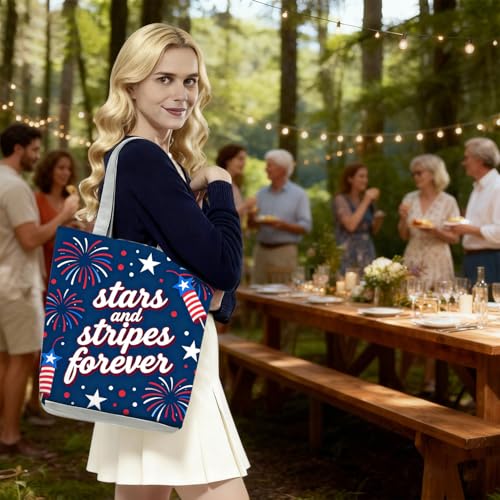 Bolso Tote con Estampado Patriótico para Mujer miniatura 3