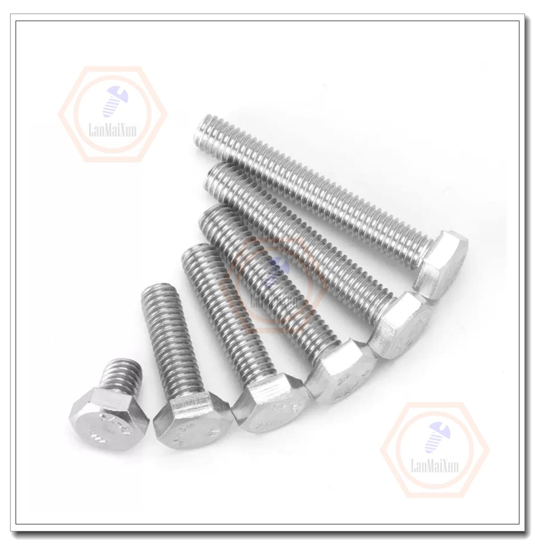 100pcs M3×20mm 304 Stainless Steel hex Head Cap Screws,six Angle Screws,Hexagonal Bolt
