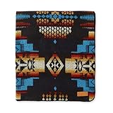 Ecuadane Large Southwestern Woven Blanket, Handmade in Ecuador by Local Artisans, Queen Size 82" x 9