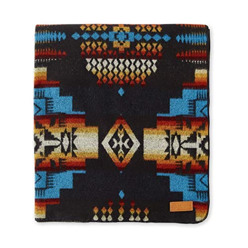 Ecuadane Large Southwestern Woven Blanket, Handmade In Ecuador By Local Artisans, Queen Size 82" X 93" - Andes Cliffside #TOP3