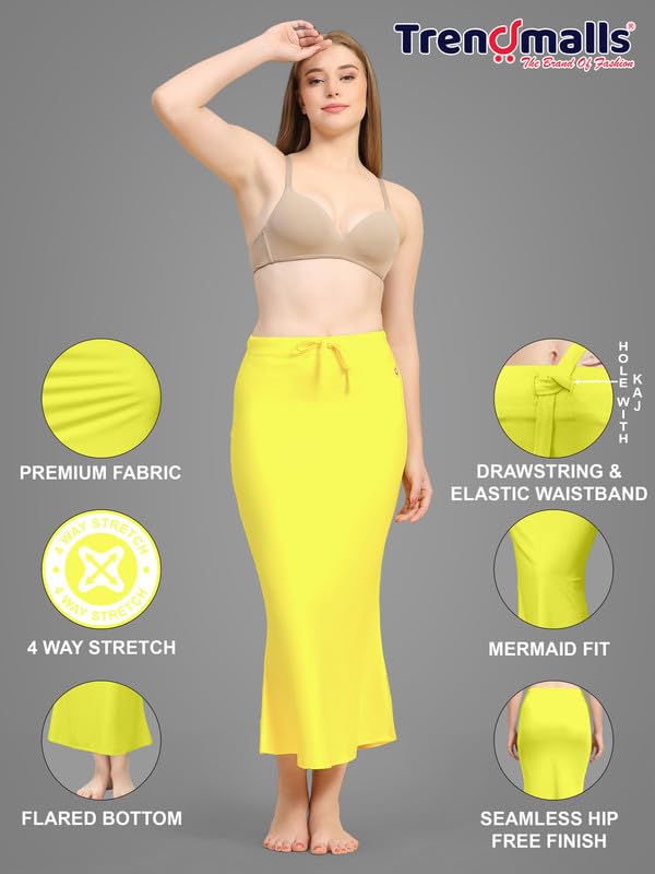 Image of TRENDMALLS Women Saree Shapewear Petticoat for Women, Cotton Blended,Petticoat,Skirts for Women,Shape Wear Dress for Saree Shaper(Combo-Pack)
