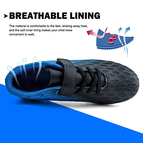Brooman Kids Firm Ground Soccer Cleats Boys Girls Athletic Outdoor Football Shoes thumb #3