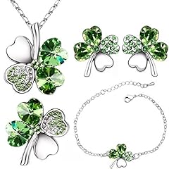 Silver Earrings Necklace Bracelet Brooch