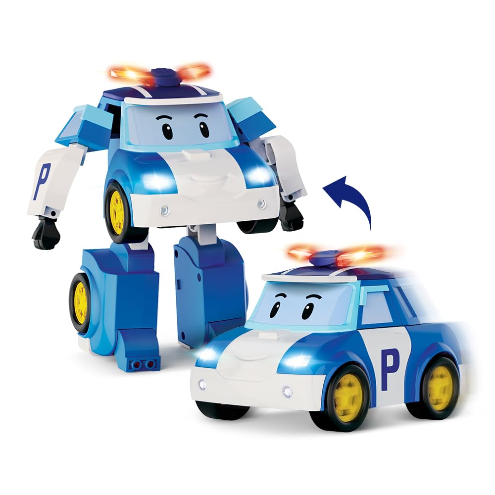 Sesli ve Işıklı Robocar Poli Büyük Transforming Robot Poli