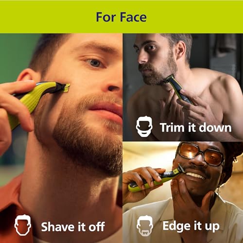 Philips OneBlade 360 Authentic Electric Beard Trimmer and Shaver, 2X 360 Blades, 3X Stubble Comb (1,3,5mm), QP2724/31 - Image 2