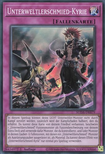 Unterweltlerschmied-Kyrie SUDA-DE079 Super Rare Deutsch Boosterfrisch 1. Auflage - Supreme Darkness - mit ReCollectibles-Versandschutz - für Yu-Gi-Oh!