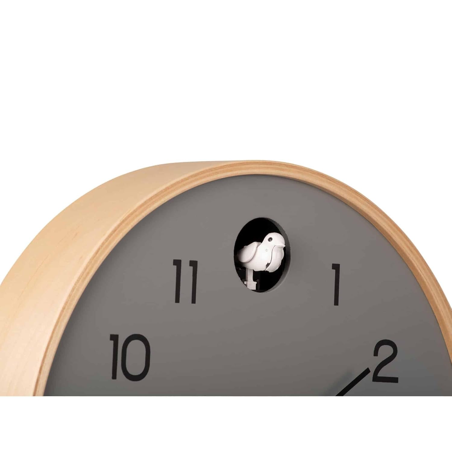 Close-up of the cuckoo bird in the Karlsson clock