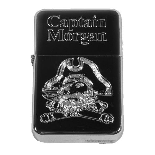 Lighter - Windproof - Captain Morgan Polished Chrome - Star Int. Inc Brand