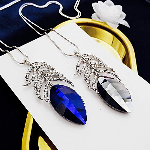 Chaîne de collier crystal feather, le cadeau idéal de pendentif long - 7