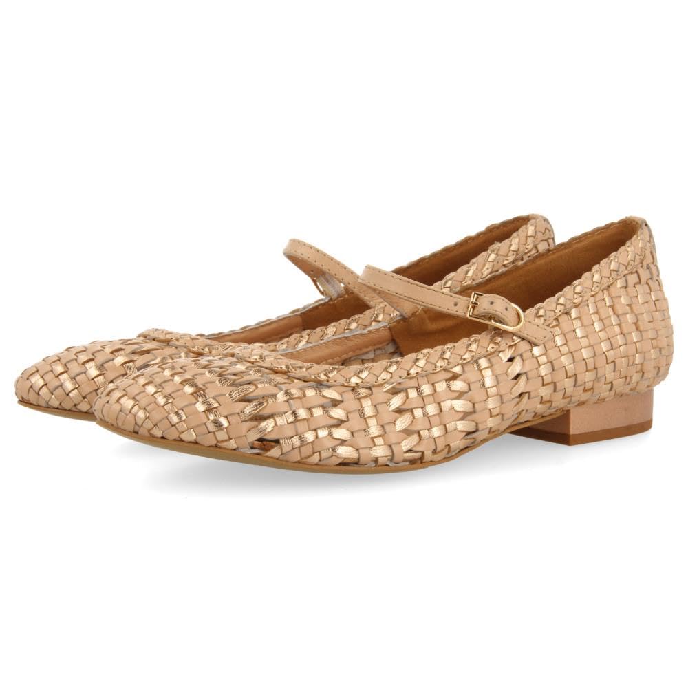 GIOSEPPO Women's Skalica Mary Jane Flat, Nude, 7.5 UK