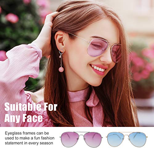 Image of The Fresh Classic Aviator Sunglasses for Men Women, Metal Frame Mirror Lens, Pilot Style, Includes Cleaning Cloth, Pouch