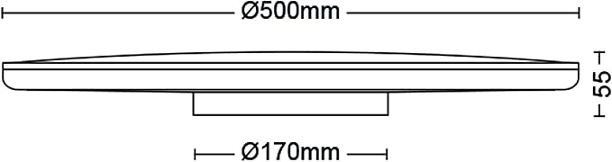 Philips Philips LED-plafondlamp Ozziet - Wit - 36 W - 3 verschillende standen photo 2