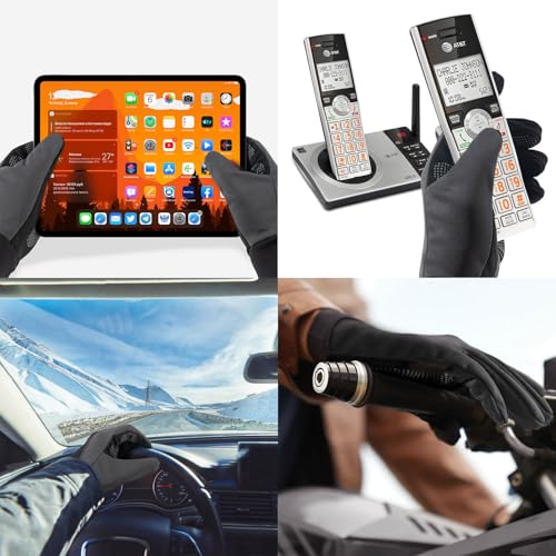 winter gloves gifts men women - upgraded touch screen cold weather warm glove for running driving cycling hiking