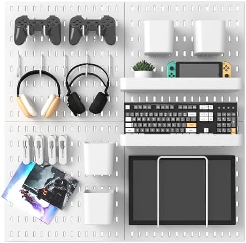 Pegboard Combination Kit, 25.2" x 25.2" Wall Mounted Storage Set ...