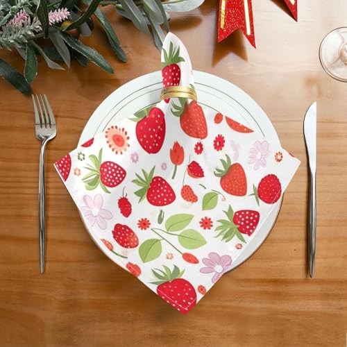 Servilletas de Tela Grandes YETTASBIN 20x20 Pulgadas Set de 6 miniatura 2