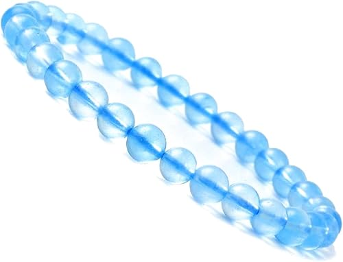 Amazon アクアマリン ブレスレット 5a 魔除け 結婚運 風水 グッズ対人関係 健康運 Up 天然石 お守り 3月 誕生石 癒し ヒーリング 開運 藍玉 Atmu 6mm玉 ブレスレット 通販