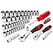 Powerbuilt 640195 SAE and Metric Mechanics Tool Set, 154 Piece