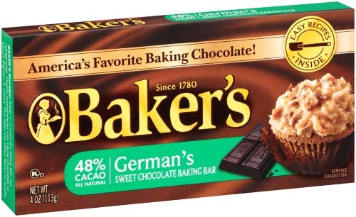 Baker's German Chocolate Baking Bars (Pack of 2)