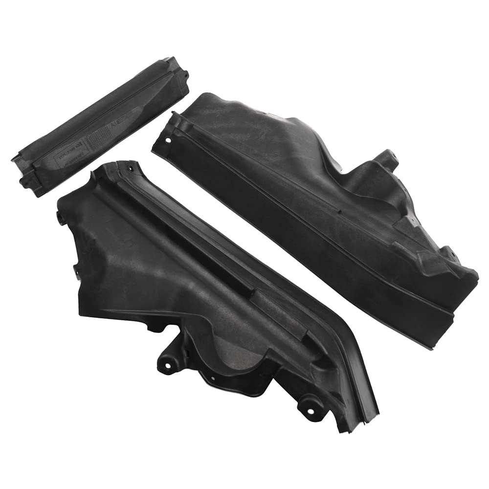 51717169419 Motor Compartimiento Superior Partición Panel Mamparo Kit 3PCS Compatible con X5 E70 2006-2013, E70 LCI 2009-2013, X6 E71 2008-2014, E72 Hyb 2009-2011 Huiruhy