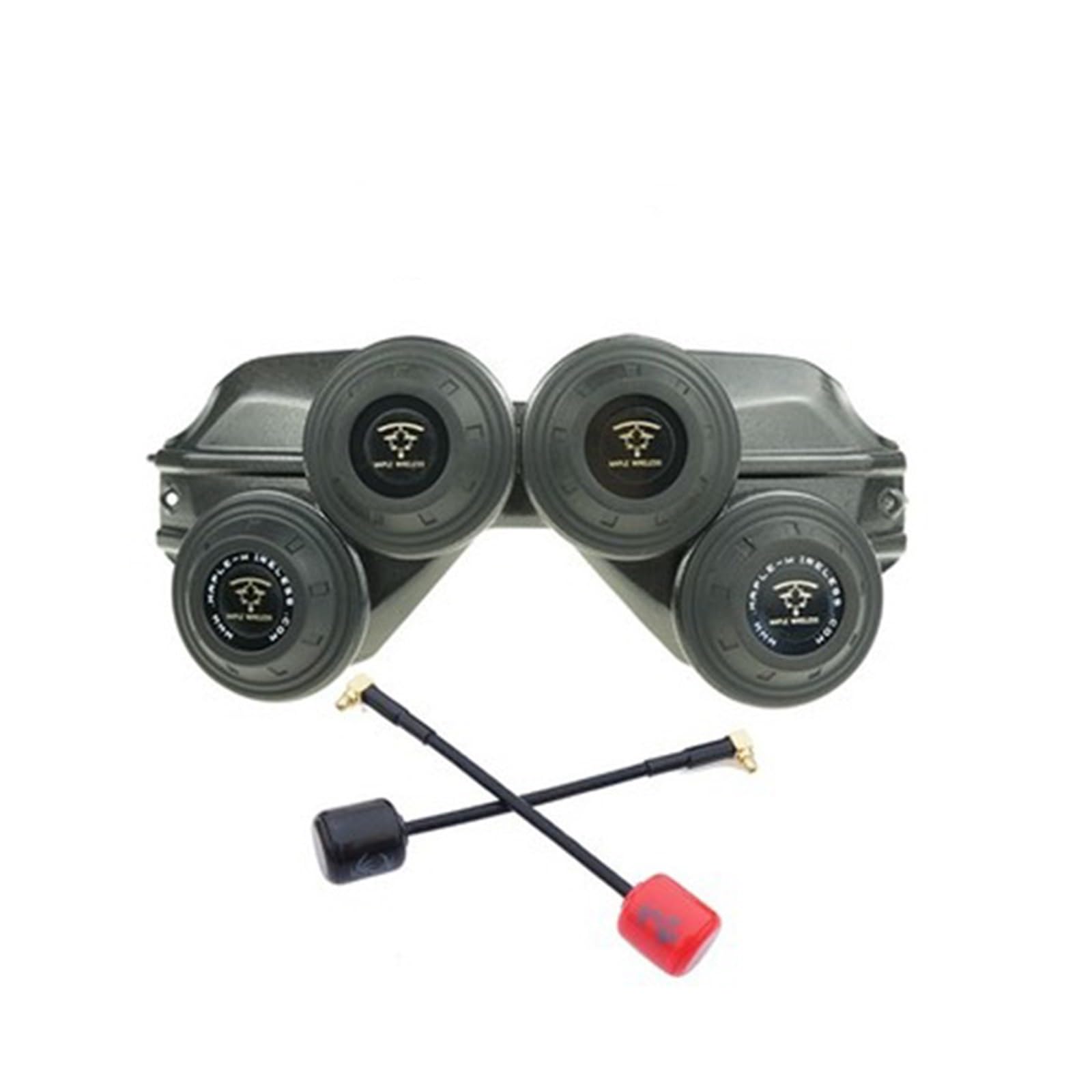 Drone, Compatibile con DJI FPV Goggles V1/V2 - Set di antenne wireless Maple con combo Thor Pro UAV(Silver grey suit)