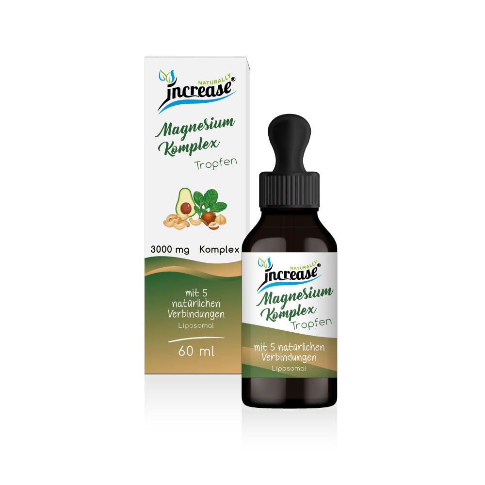 Nimm 3, zahl 2 Aktion Liposomale Magnesium Komplex Tropfen hochdosiert - (270.000mg in 3 Flaschen) 3000mg Komplex pro Tag davon 1500 mg Magnesium - MCT Öl - Hohe Bioverfügbarkeit